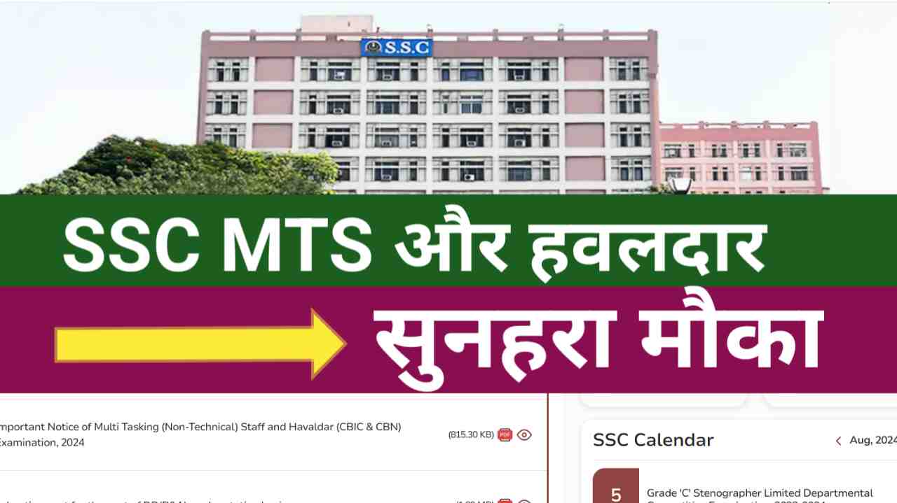 SSc mts and hawaldar requirement 2024