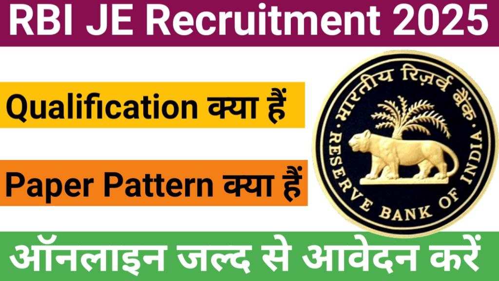 RBI JE Recruitment 2024-25