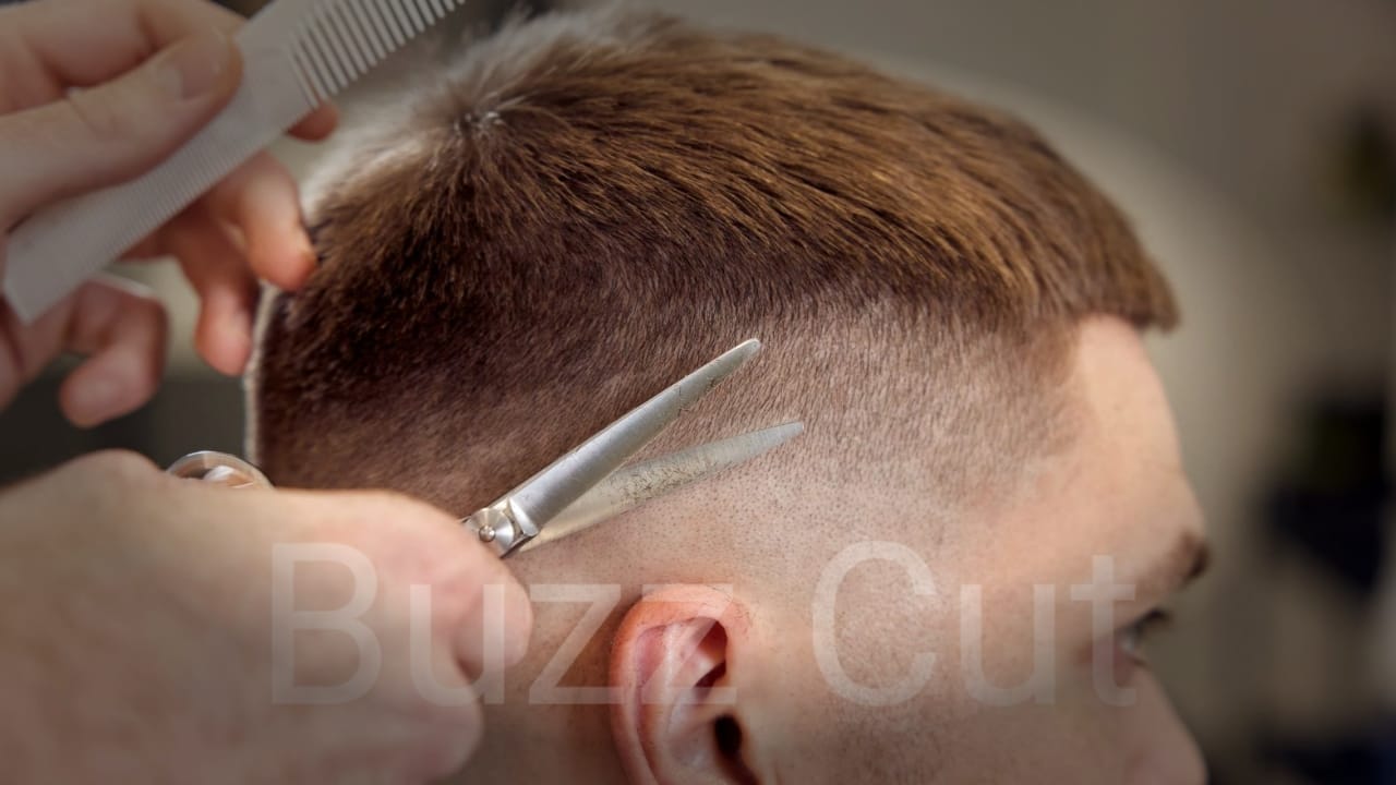 Buzz cut hairstyle